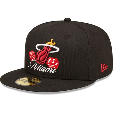 miami heat fitted hat|More.